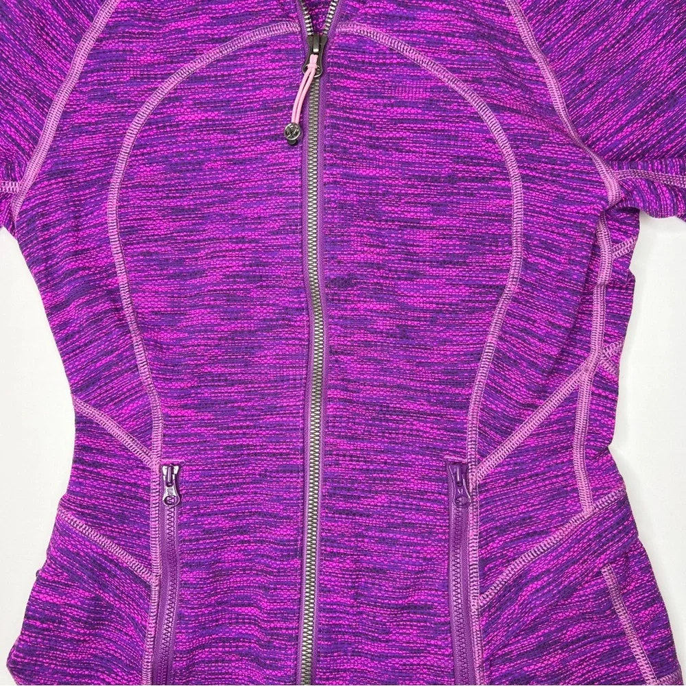 Lululemon Hustle in Your Bustle Jacket Violet Raspberry Space Dye size 4